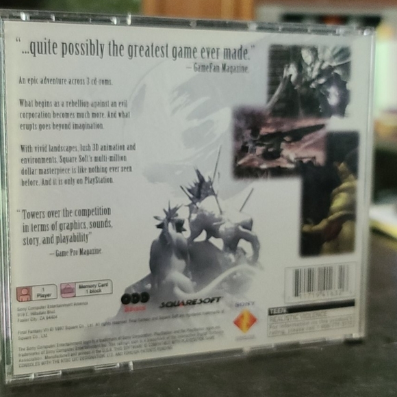 Final Fantasy 7 PS1 all 3 discs - Picture 4 of 7